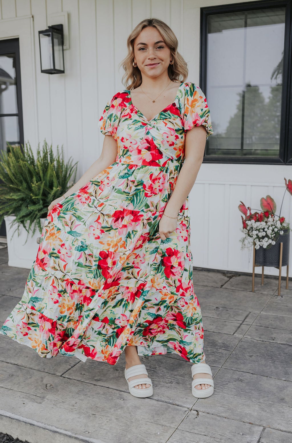 Hot Tropic Tiered Dress main image 0